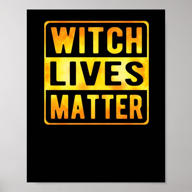 Witch Lives Funny Halloween Witch Meme Wiccan Witc Poster (Framsidan)