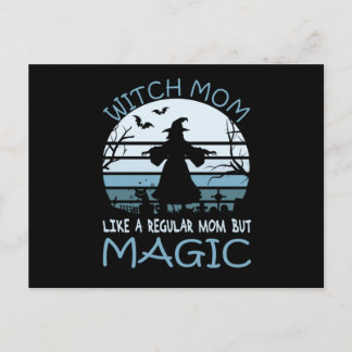 Witch Mamma som ett vanligt Mamma men Magic Vykort
