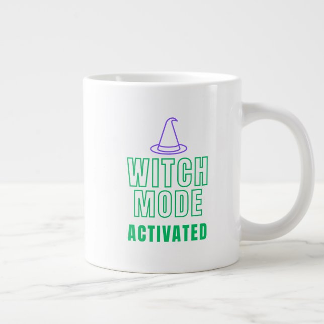 WITCH MODE ACTIVATED – Neon Halloween Mug Jumbo Mugg (Höger)