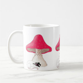 Witch Mouse sover under Toadstool Mugg