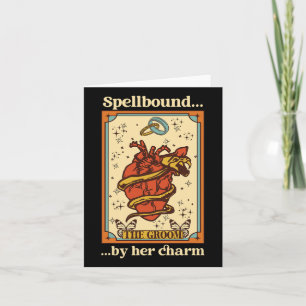 Witch Mystical Lny Bride and Groom Spellbunden av Kort