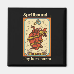 Witch Mystical Lny Bride and Groom Spellbunden av Magnet