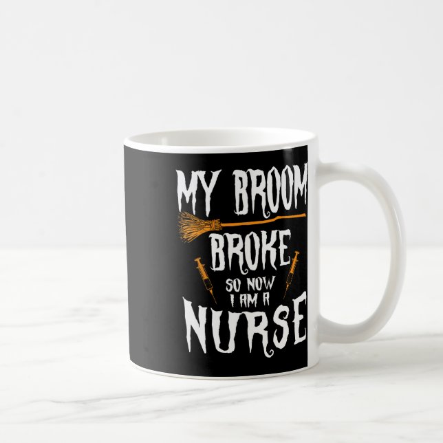 Witch Nurse Funny som säger Costume Easy Halloween Kaffemugg (Höger)
