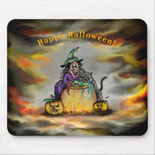 Witch och Black Cat, Happy halloween! Musmatta