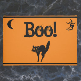 Witch och Cat Boo! Halloween Doormat/Welcome Mat