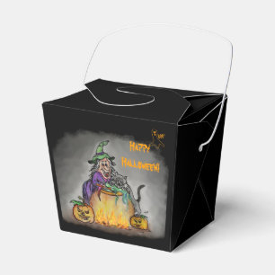 Witch och cat, Happy halloween! Presentaskar