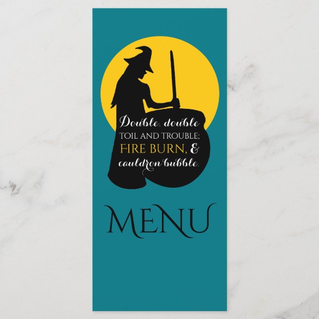 Witch och Måne Magic Spell Menu Meny (Framsida)