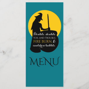 Witch och Måne Magic Spell Menu Meny