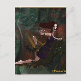 Witch och Måne Vykort