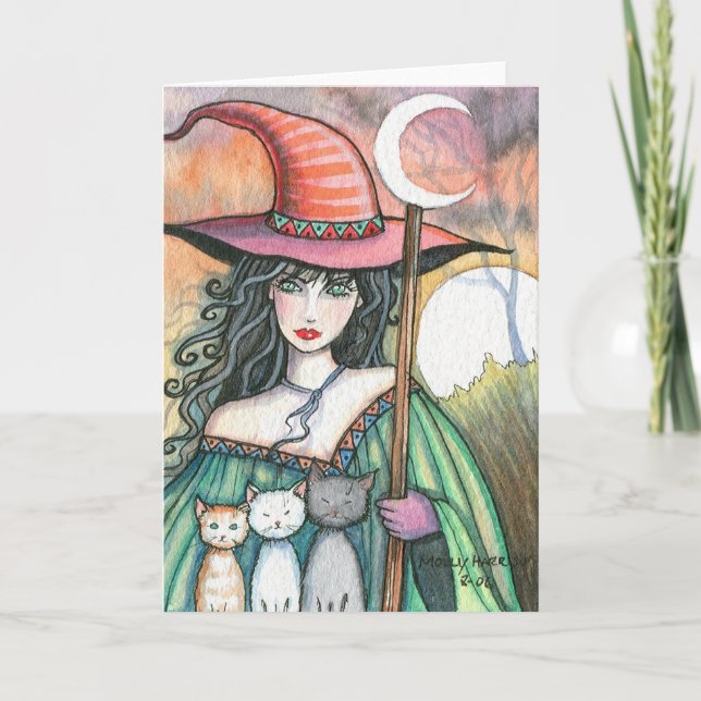 Witch och Trio Card av Molly Harrison Kort (Framsida)