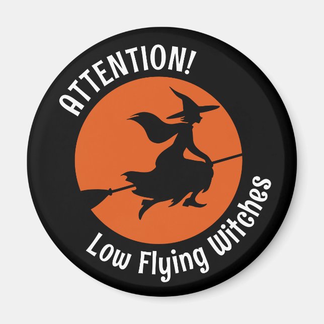 Witch på Broom Magnet (Framsidan)