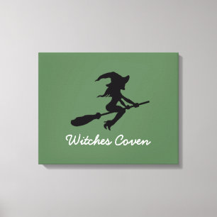 Witch på Broomstick-Kanvastryck Canvastryck
