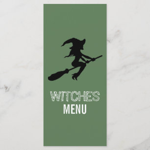 Witch på Broomstick Party Menu Meny