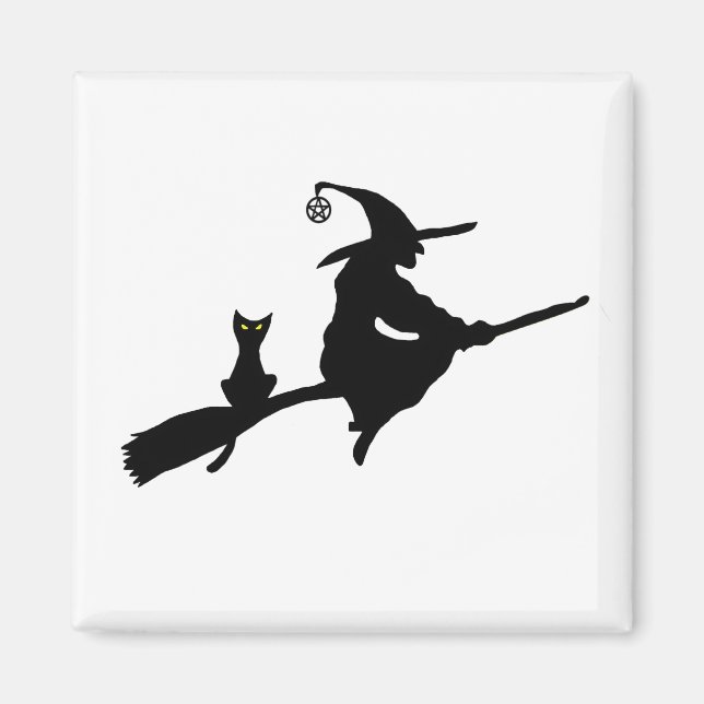 Witch på ett rum Magnet (Framsidan)