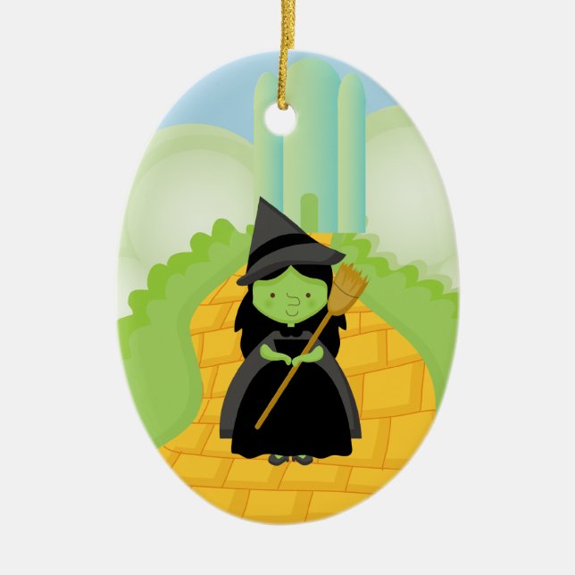 Witch på Gult Brick Road jul Ornament (Framsidan)