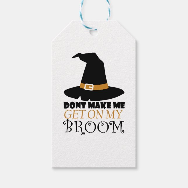 Witch på Halloween Presentetikett (Framsidan)