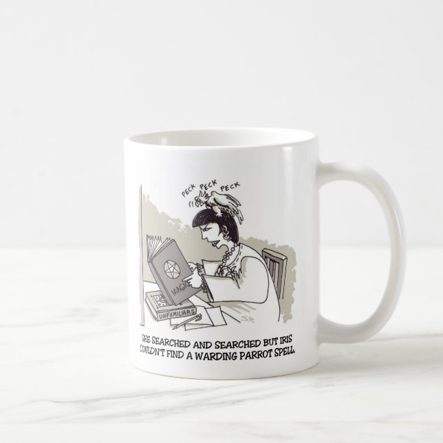 Witch Parrot left hand mug Kaffemugg (Höger)