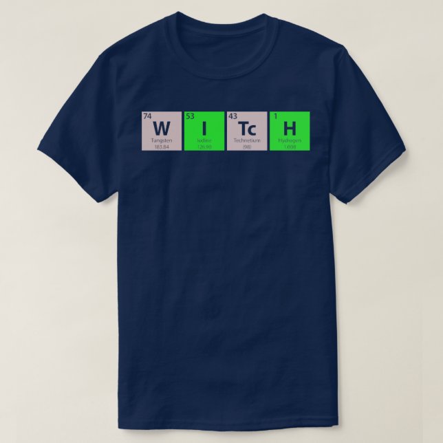 Witch Periodic Bord T Shirt (Design framsida)