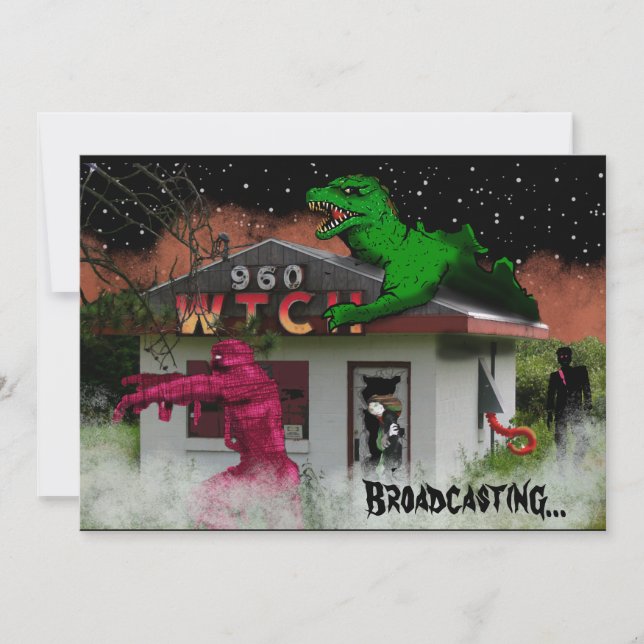 WiTCH RADIO (anpassade) efter Slipperywindow Invit Inbjudningar (Framsida)