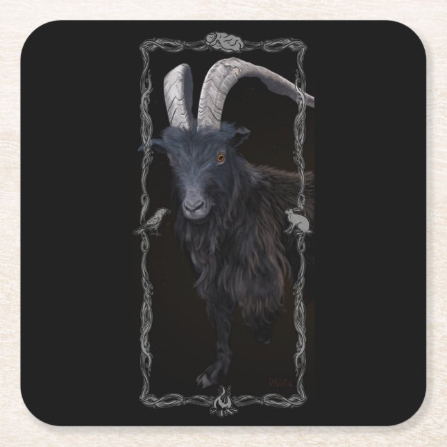 Witch Sabbath Underlägg Papper Kvadrat (Framsidan)