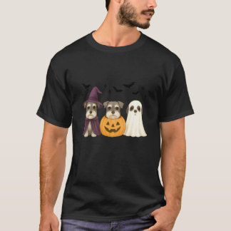 Witch Schnauzer Halloween Schnauzer Dog Mom Dog Lo T Shirt