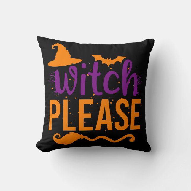 Witch, Shirt Witch Shirt Funny Halloween Kudde (Framsida)