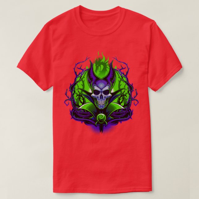 Witch Skull T Shirt (Design framsida)