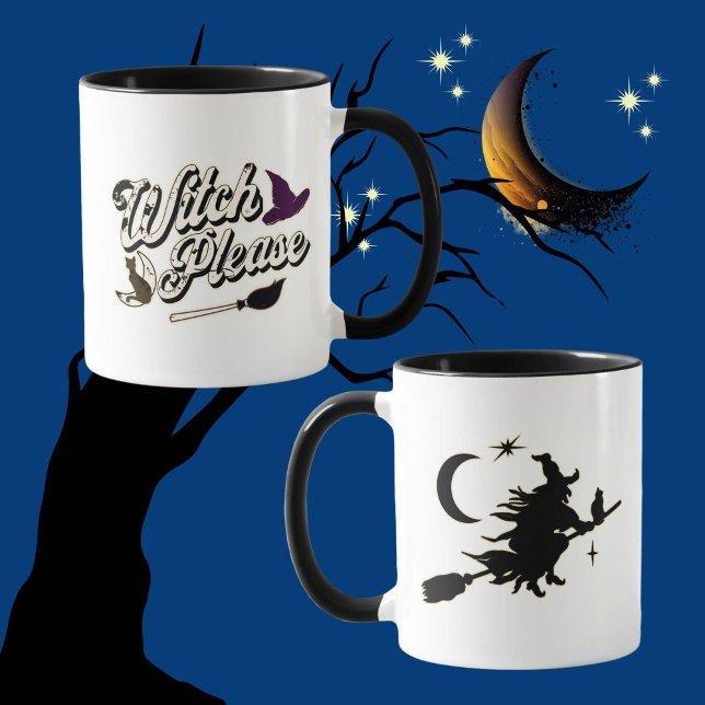 Witch, snälla | Funny Halloween-citat Mugg (Skapare uppladdad)
