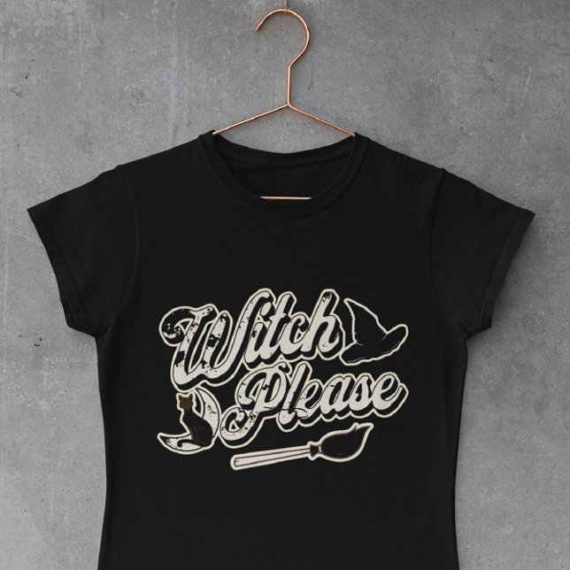 Witch, snälla | Funny Halloween-citat T Shirt (Skapare uppladdad)