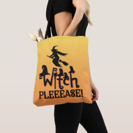 Witch, snälla Guld, modern Witch Halloween Tygkasse