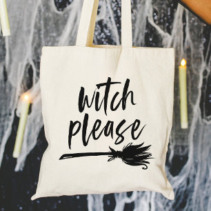 Witch, snälla   Halloween Tygkasse