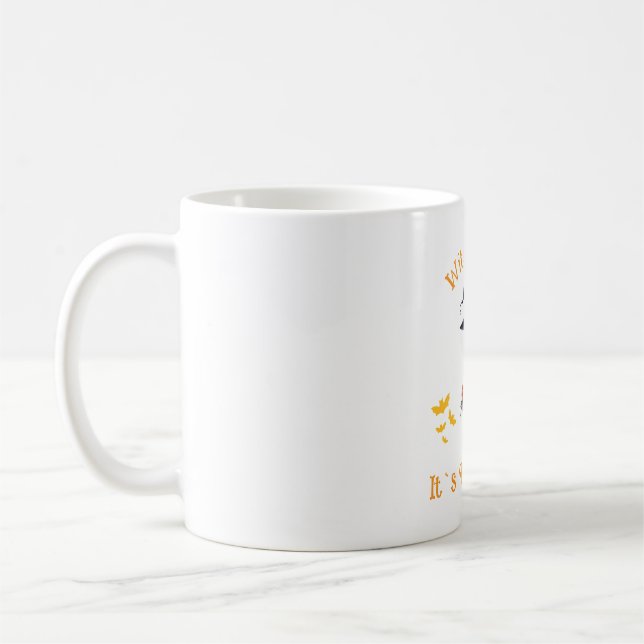 Witch, snälla, kul Halloween Kaffemugg (Vänster)