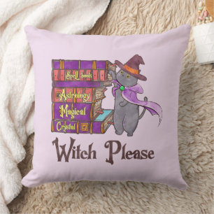 Witch, snälla - Witch Black Cat Kudde