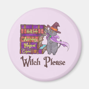 Witch, snälla - Witch Black Cat Magnet