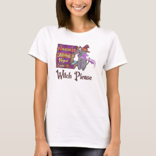 Witch, snälla - Witch Black Cat T Shirt