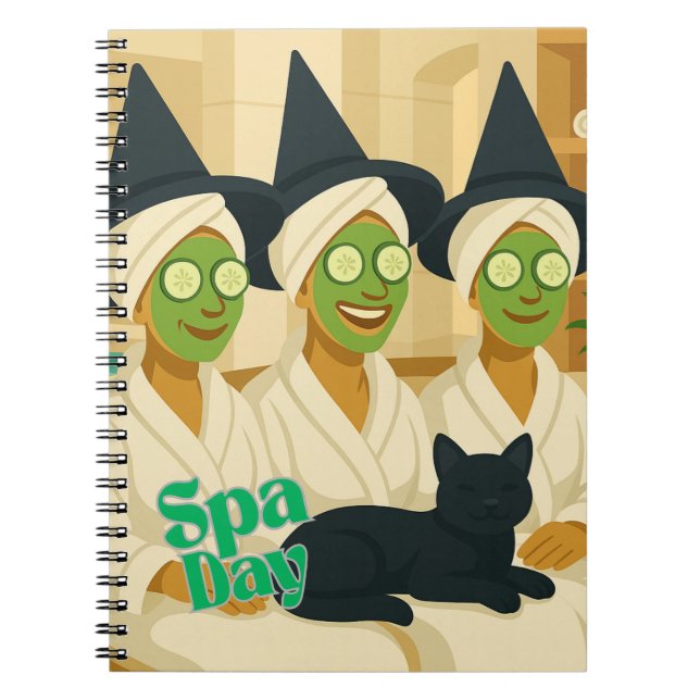 Witch Spa Day Funny Humor  Anteckningsbok (Framsidan)