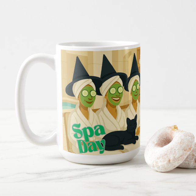Witch Spa Day Funny Humor  Kaffemugg (Med munk)