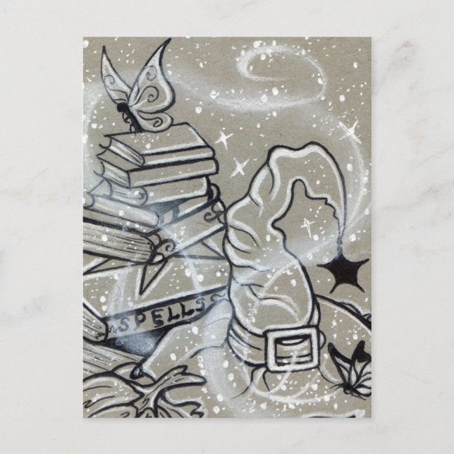 Witch Spådomars Halloween-vykort Vykort (Framsida)