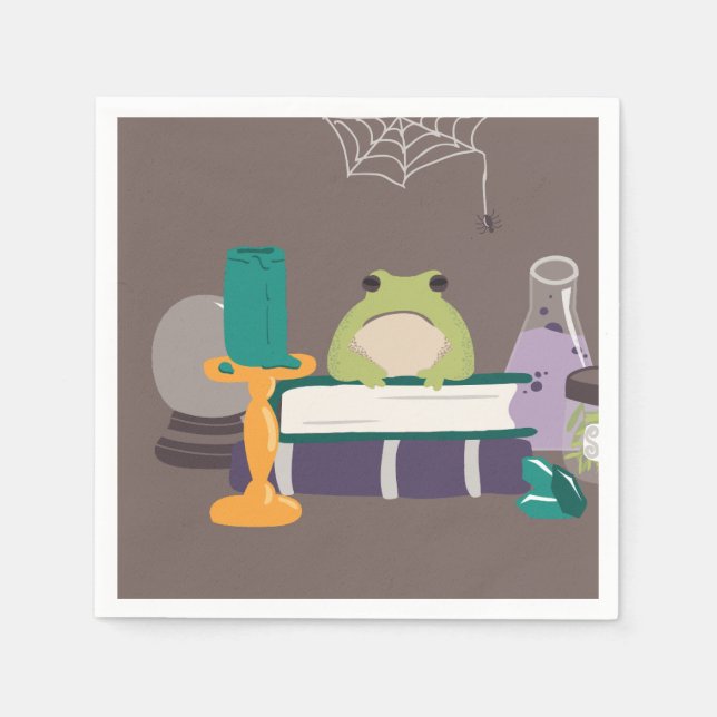 Witch Spell Ingredients Halloween Pappersservett (Framsidan)