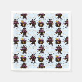 Witch Spooky Creepy Halloween fest Pappersservett