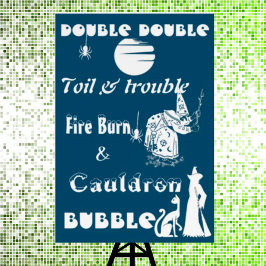 Witch Spooky Roligt Calligraphy Halloween fest