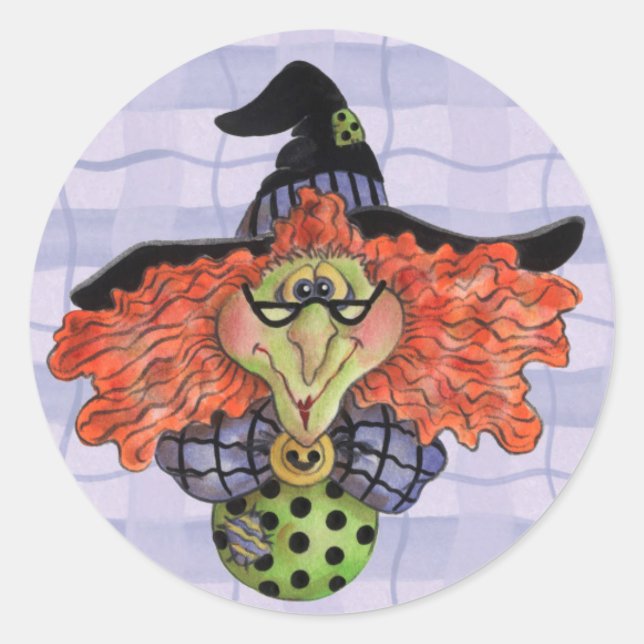 Witch - Stickers Runt Klistermärke (Framsida)