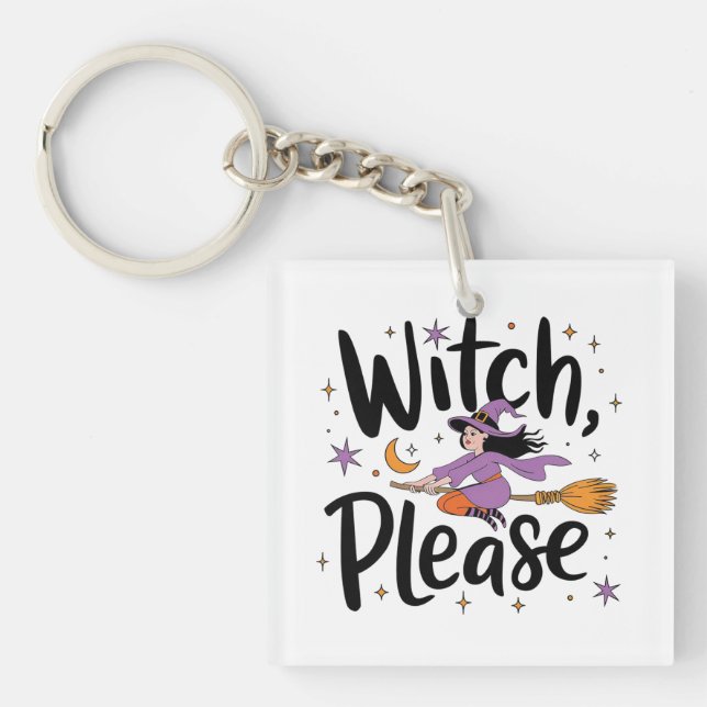 Witch, tack - Roligt och Sassy Halloween-design (Framsidan)