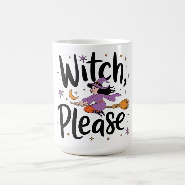 Witch, tack - Roligt och Sassy Halloween-design Kaffemugg (Center)