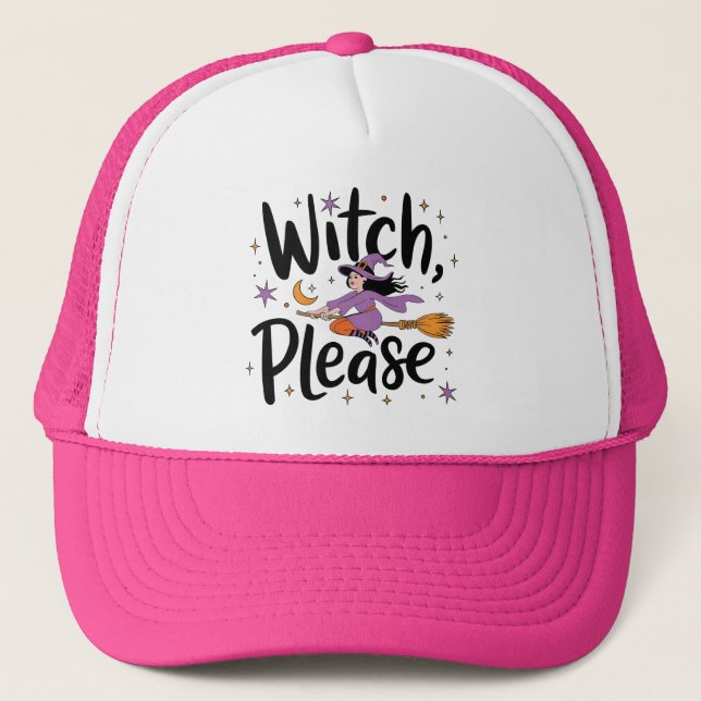 Witch, tack - Roligt och Sassy Halloween-design Keps (Framsida)