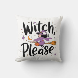Witch, tack - Roligt och Sassy Halloween-design Kudde