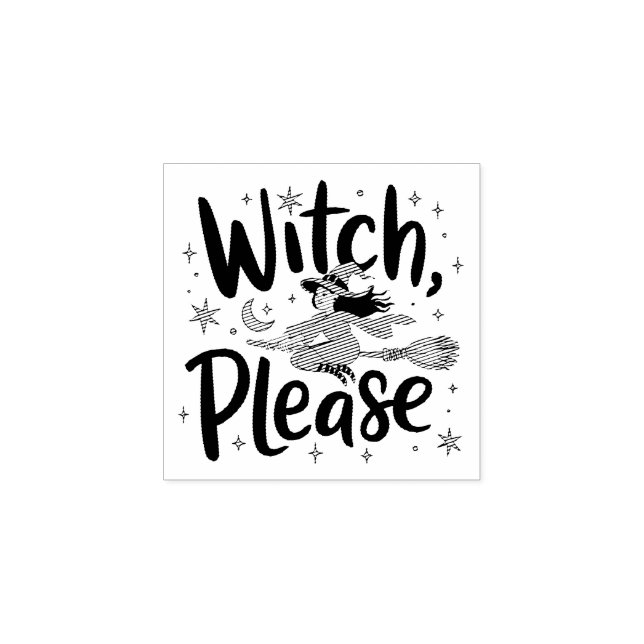 Witch, tack - Roligt och Sassy Halloween-design Stämpel (Tryck)