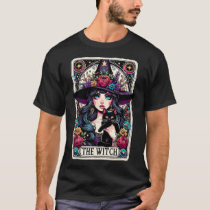 Witch Tarot Card Halloween Gothic Witchy Vibes T Shirt