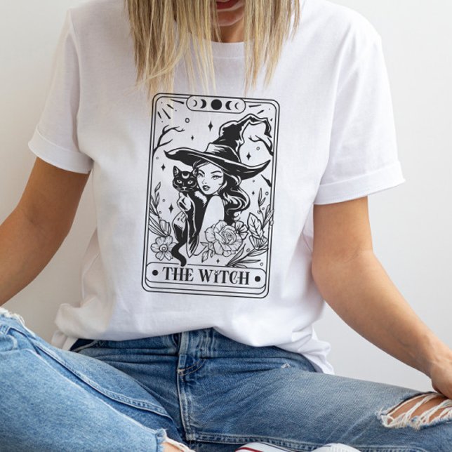 Witch Tarot Card Halloween T Shirt (Skapare uppladdad)