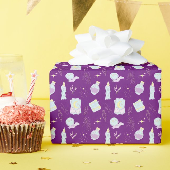 Witch Tarot Empowering Occult Esoteric Divine Presentpapper (Födelsedagsfest)